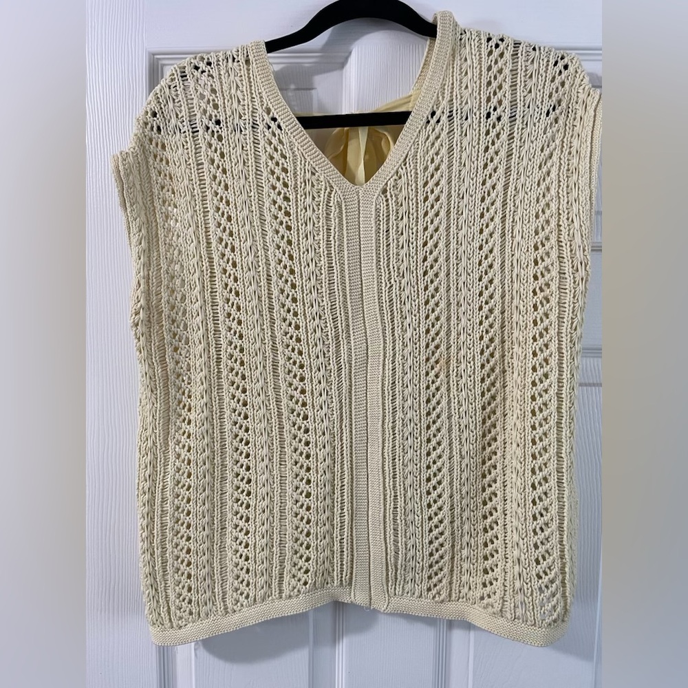 Cream Knit Women's Sweater